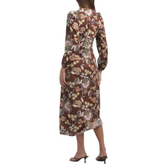 LA PICCOLA CREATIVA Made In Italy Long Sleeve Floral Maxi Dress - Picture 2 of 3